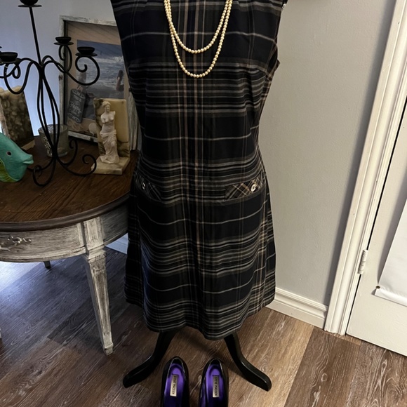 Tommy Hilfiger Black Plaid Dress - Picture 2 of 4